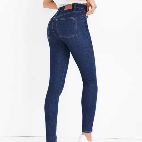 Madewell Denim - MADEWELL NWT Curvy High Rise Skinny Jeans Dark Wash Size 25
